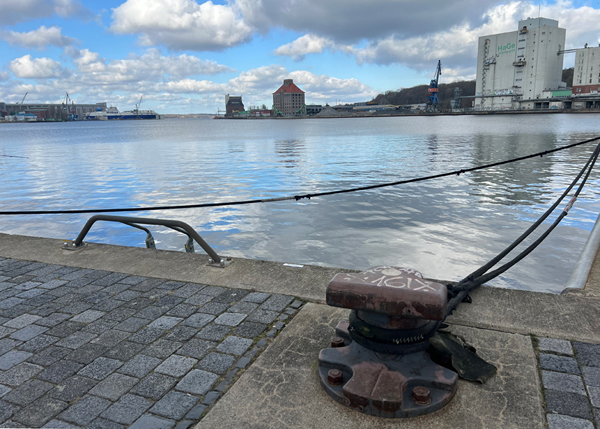 Hafen Flensburg im März