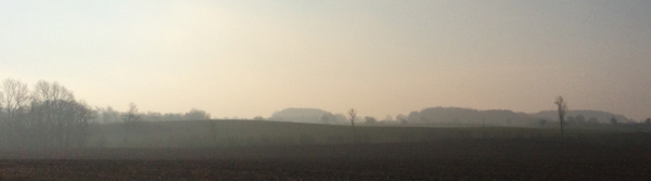 Landschaft im Nebel